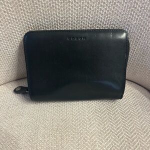 Vintage black leather Coach wallet